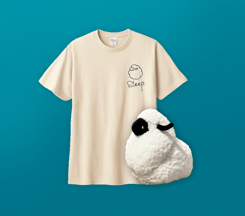 ぬいぐるみとTシャツセット(わたひつじ)