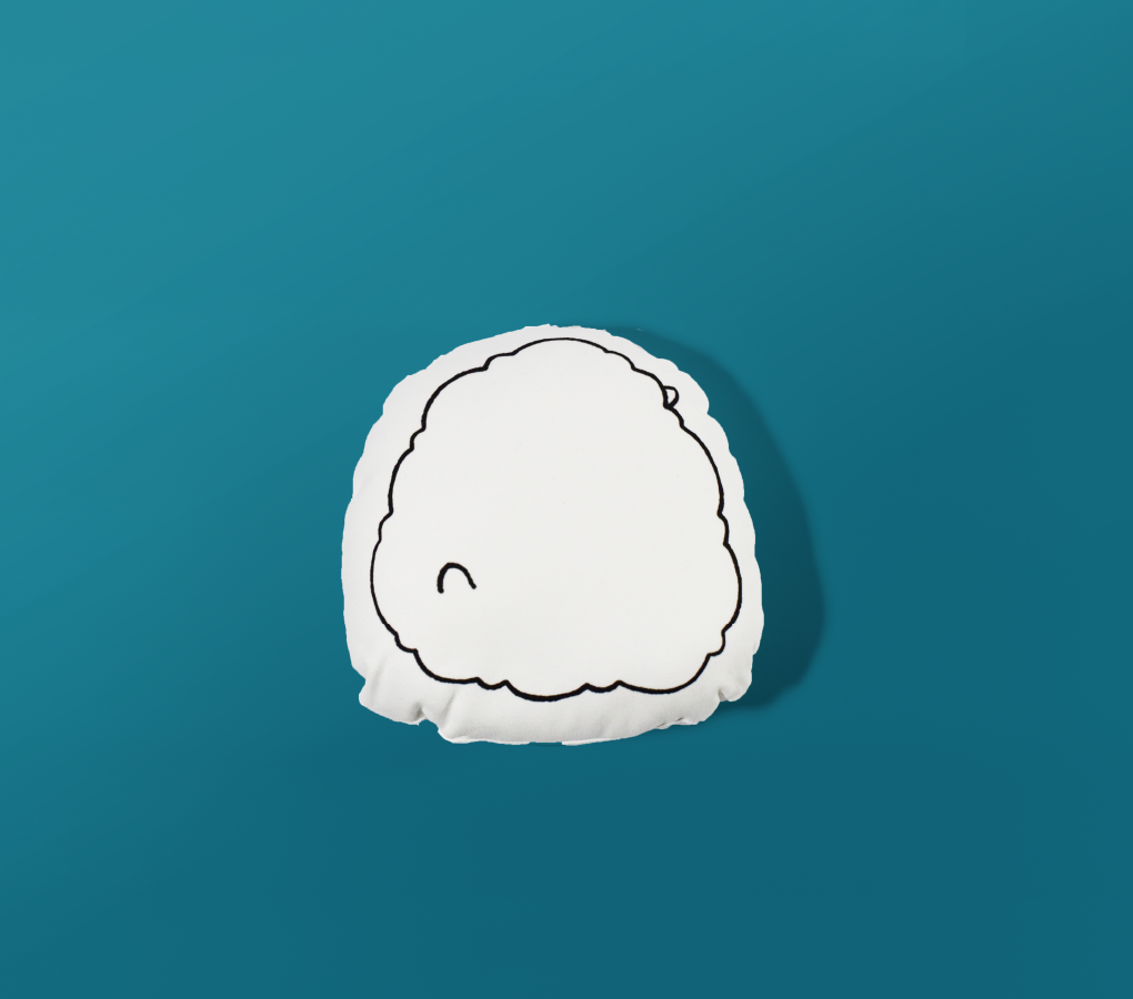 わたひつじのミニクッション