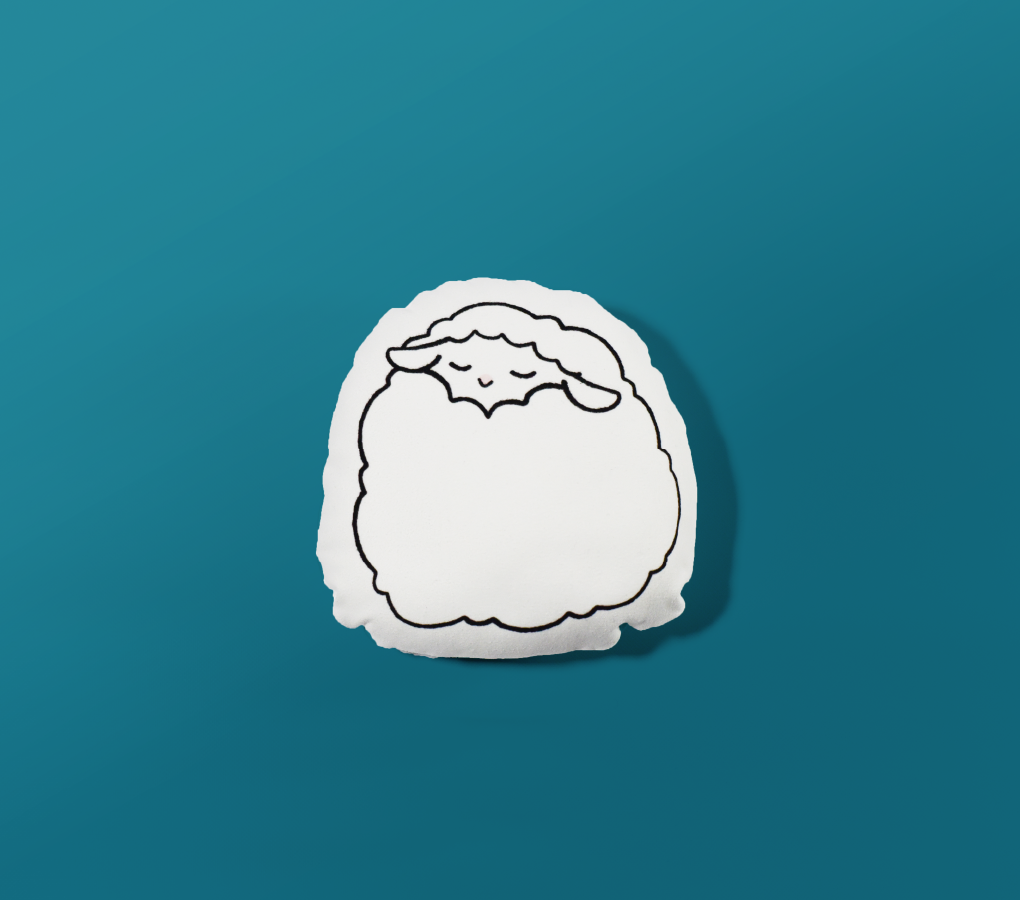 わたひつじのミニクッション